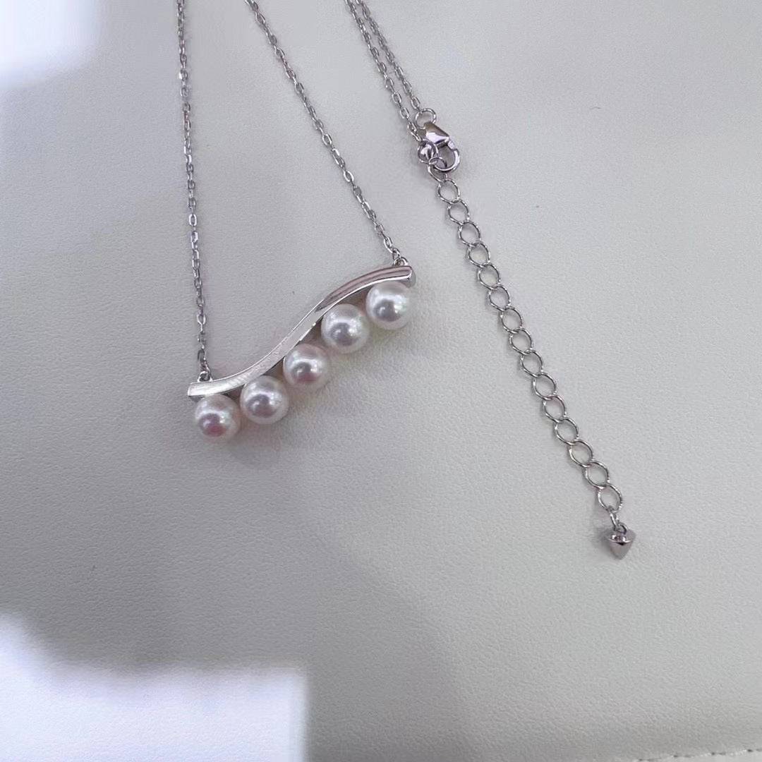 5-6mm Waving Smile Pearls Necklace