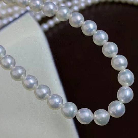 7.0-7.5mm White Freshwater Pearl Necklace (US)