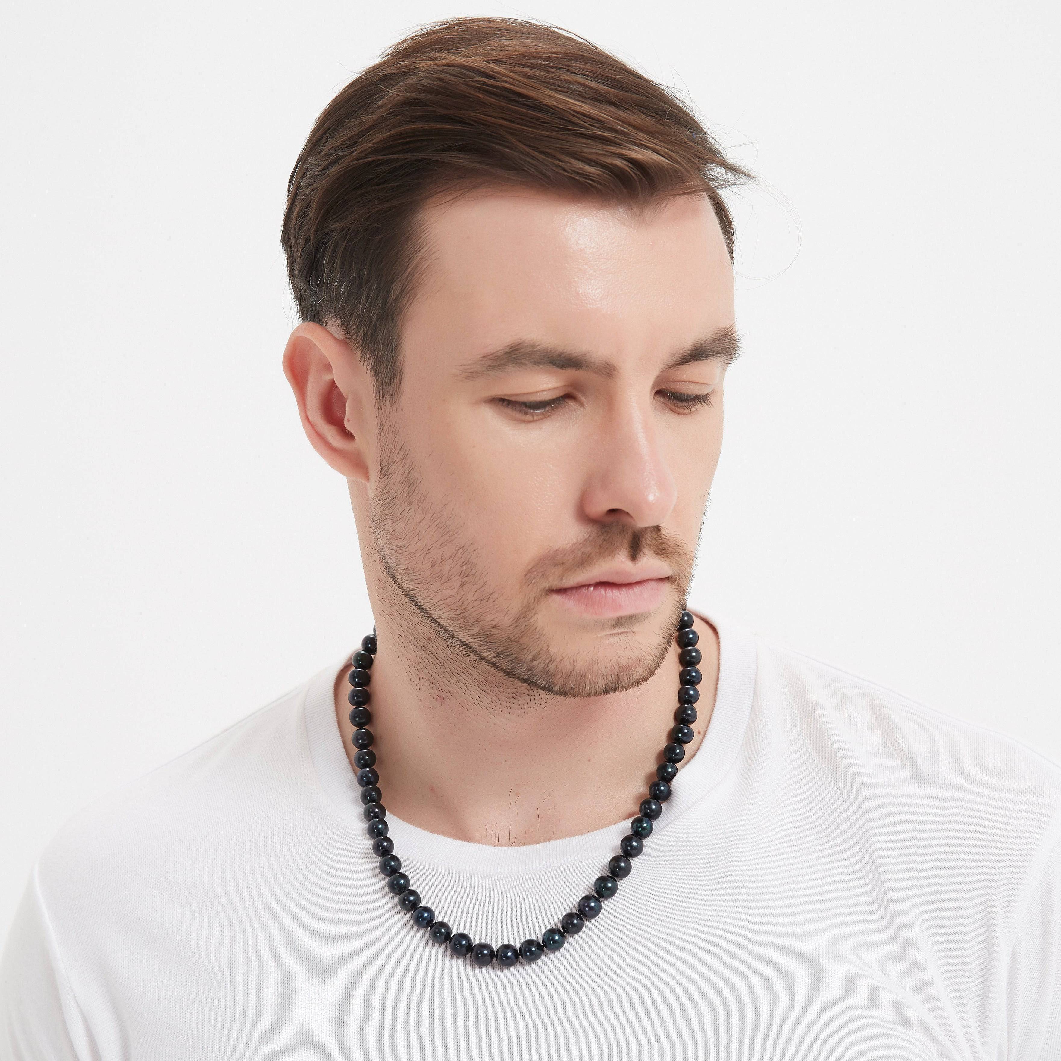 6-7mm Versatile Dyed Black Pearl Necklace