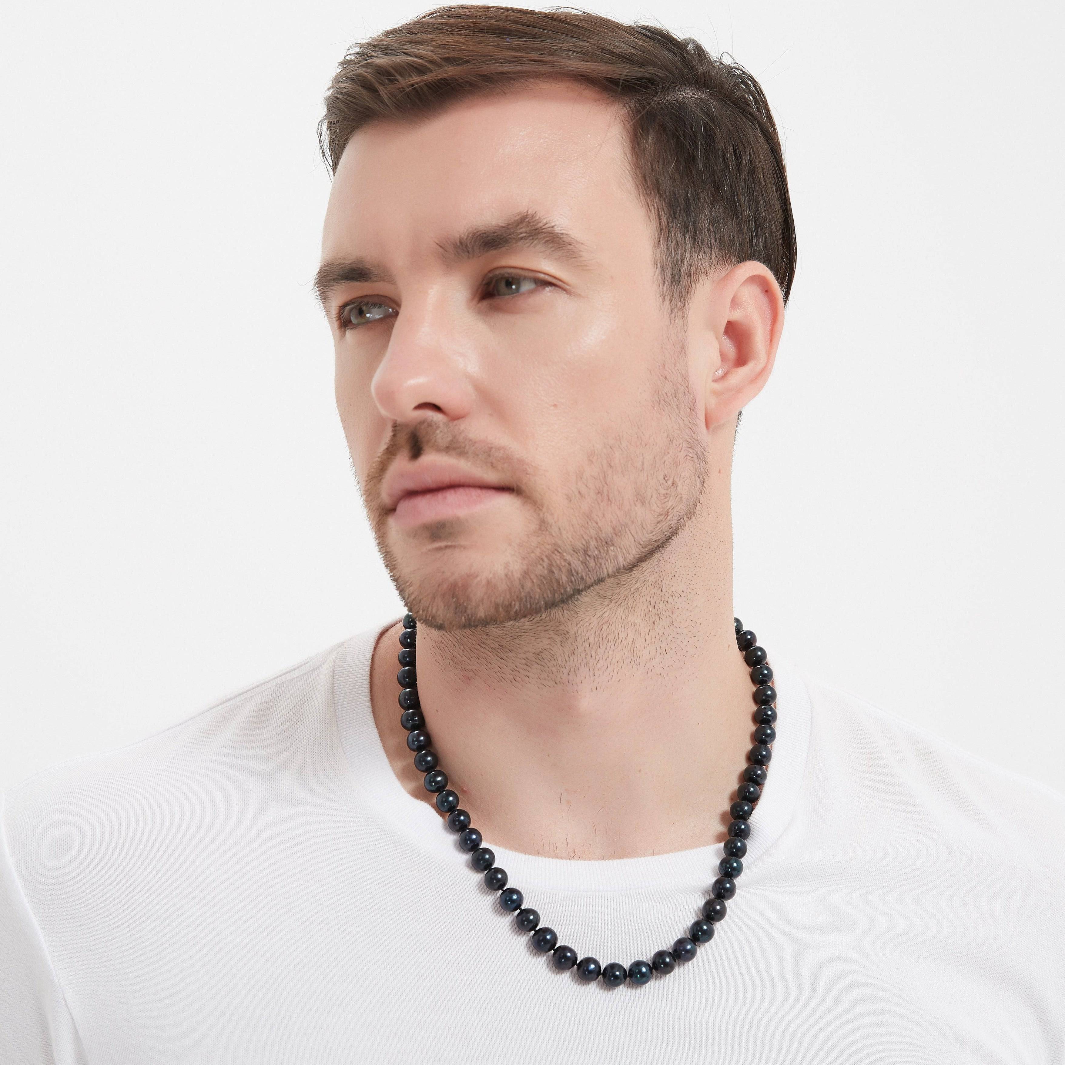 6-7mm Versatile Dyed Black Pearl Necklace