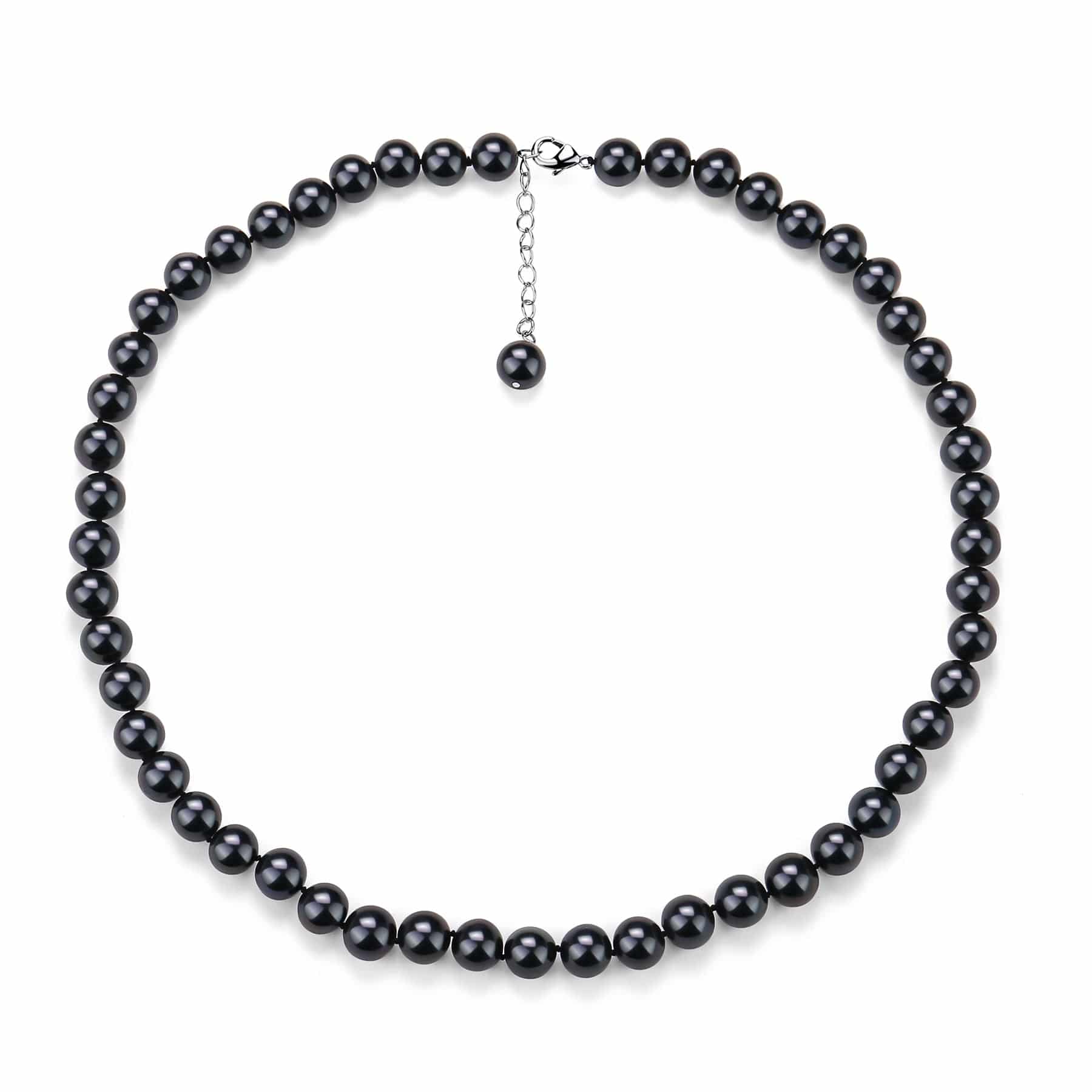 6-7mm Versatile Dyed Black Pearl Necklace
