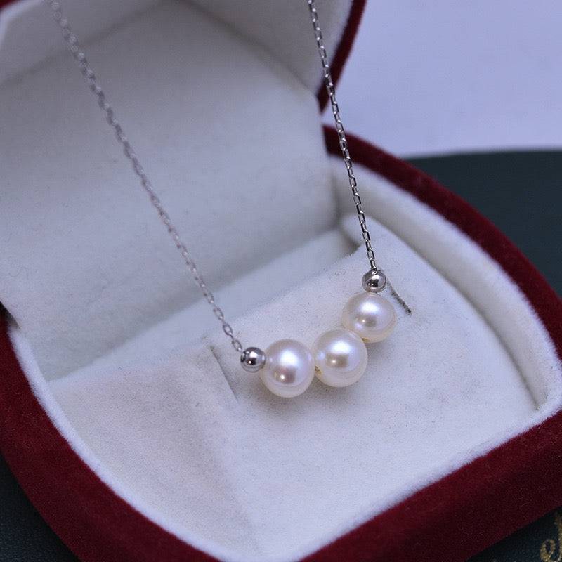 6-7mm Drops Smile Freshwater Pearl Necklace