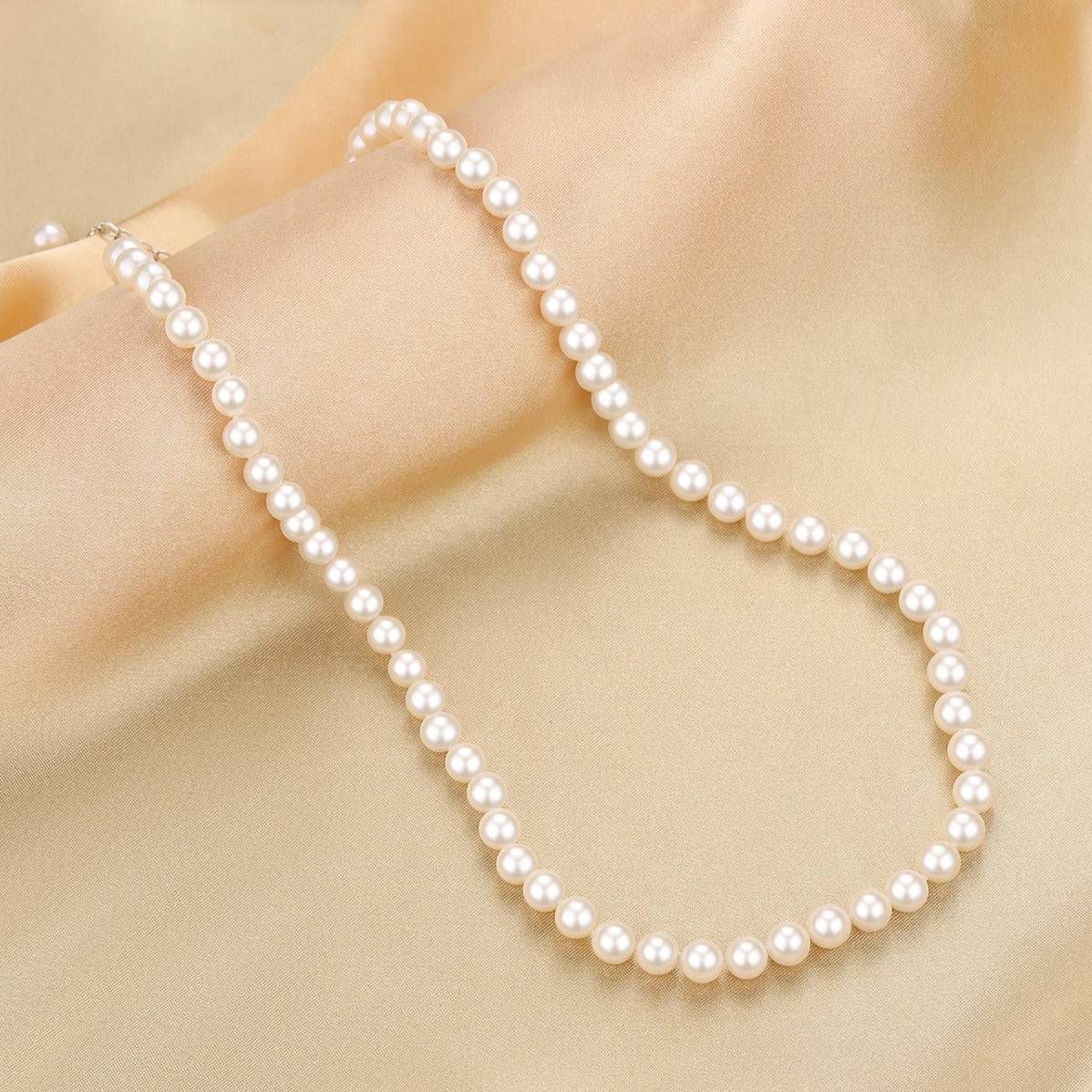 6-7mm White Freshwater Versa Pearl Necklace
