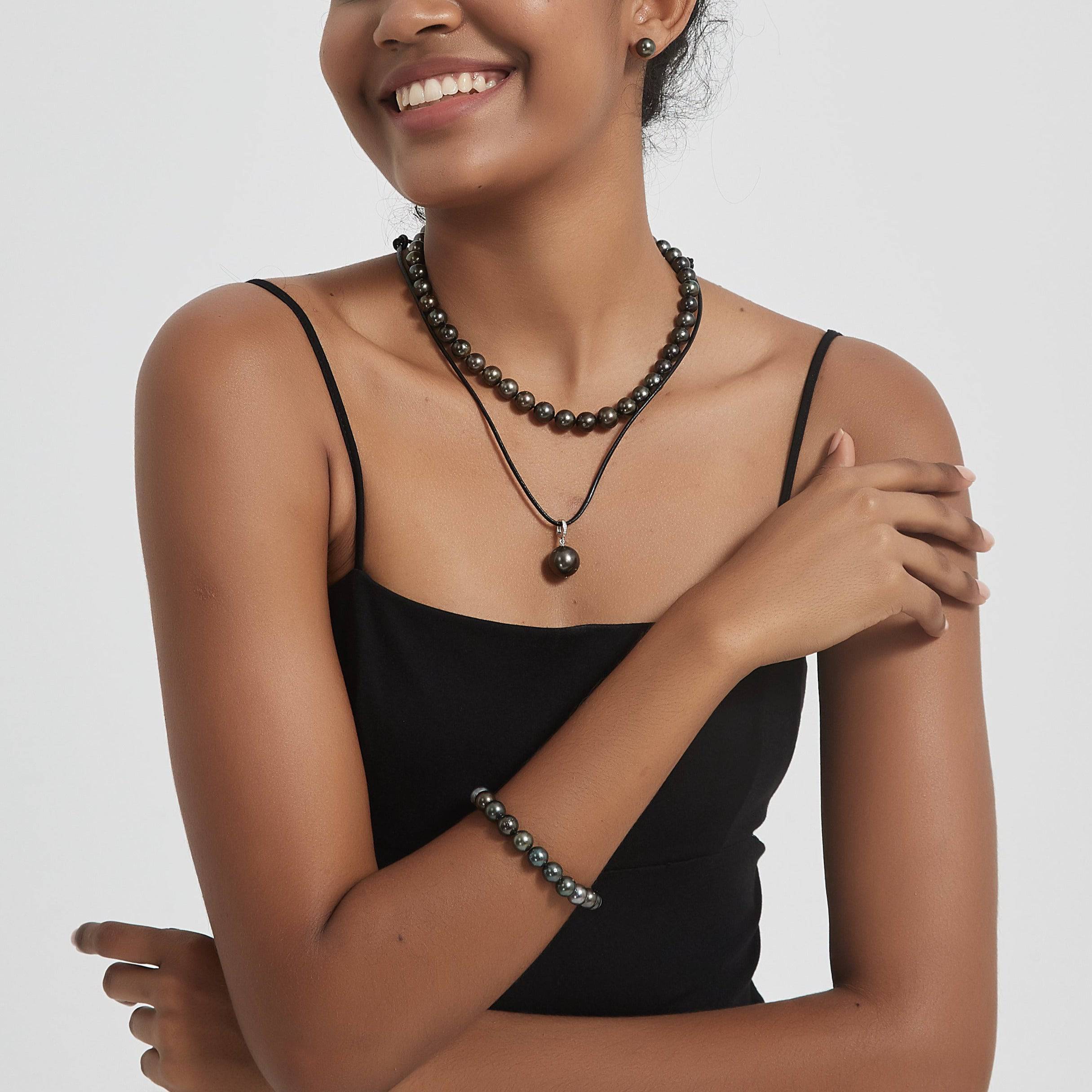 8-11mm Tahitian South Sea Pearl Strand Necklace AA+ Quality