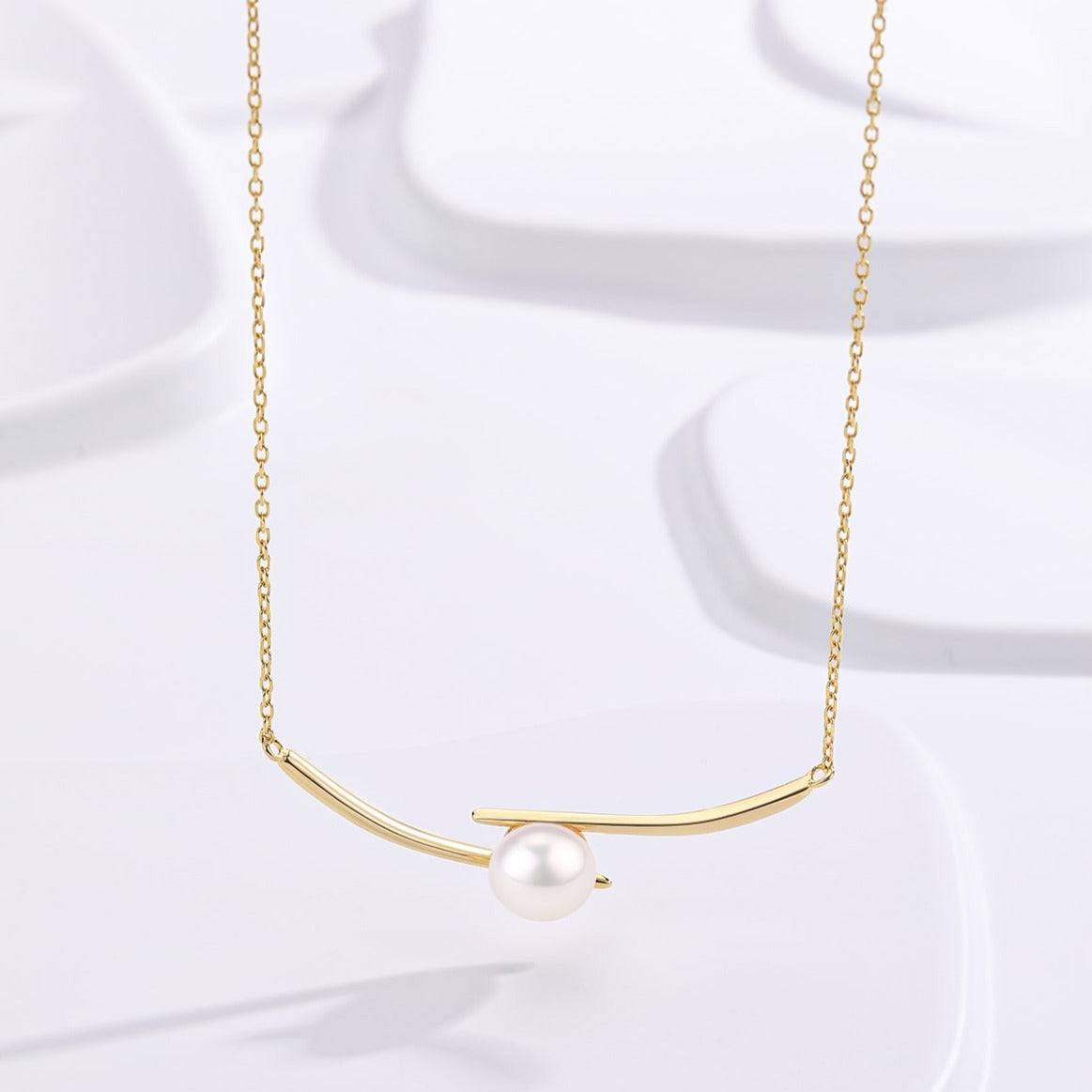 8-9mm Pearl Smile Necklace
