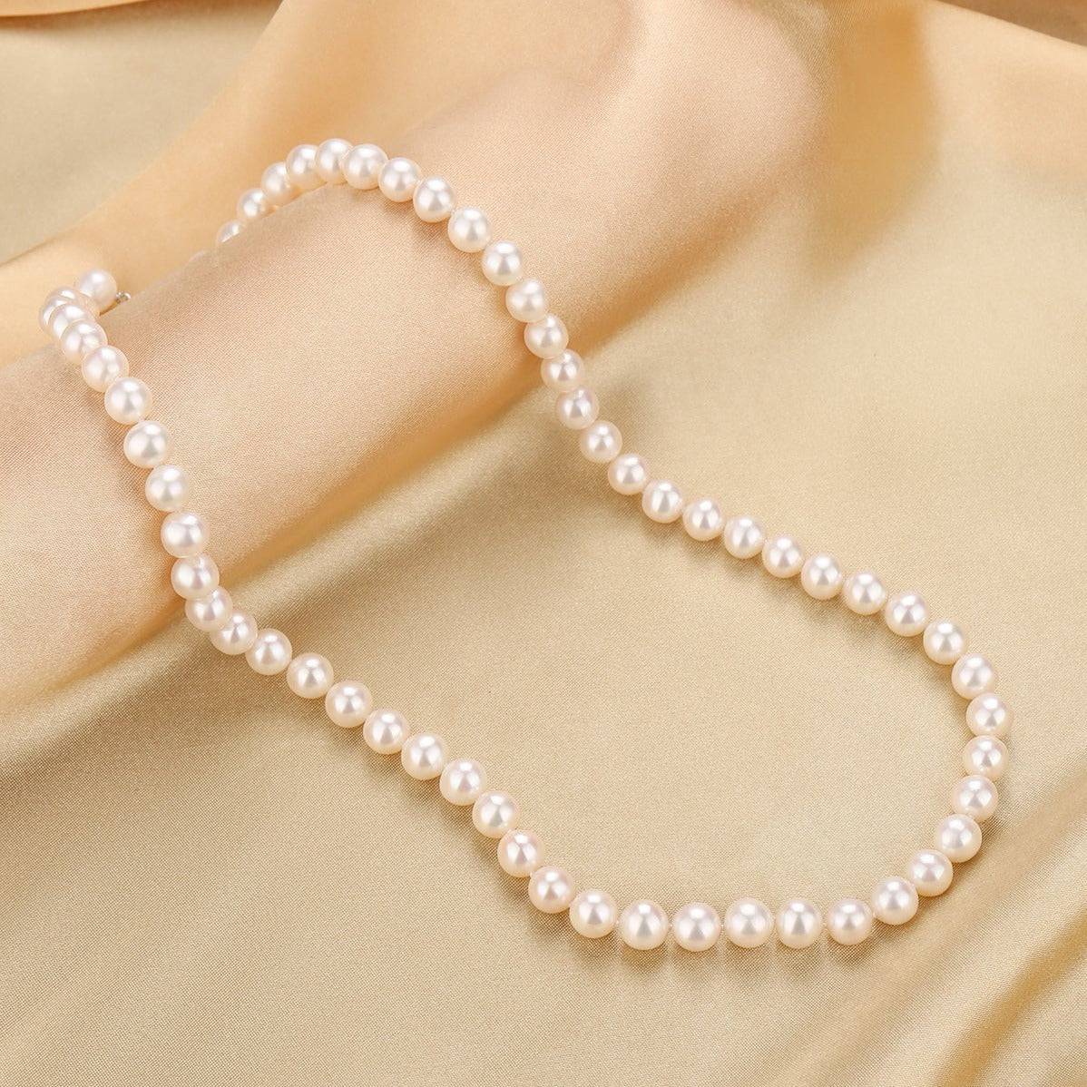 8-9mm White Freshwater VersaPearl Necklace