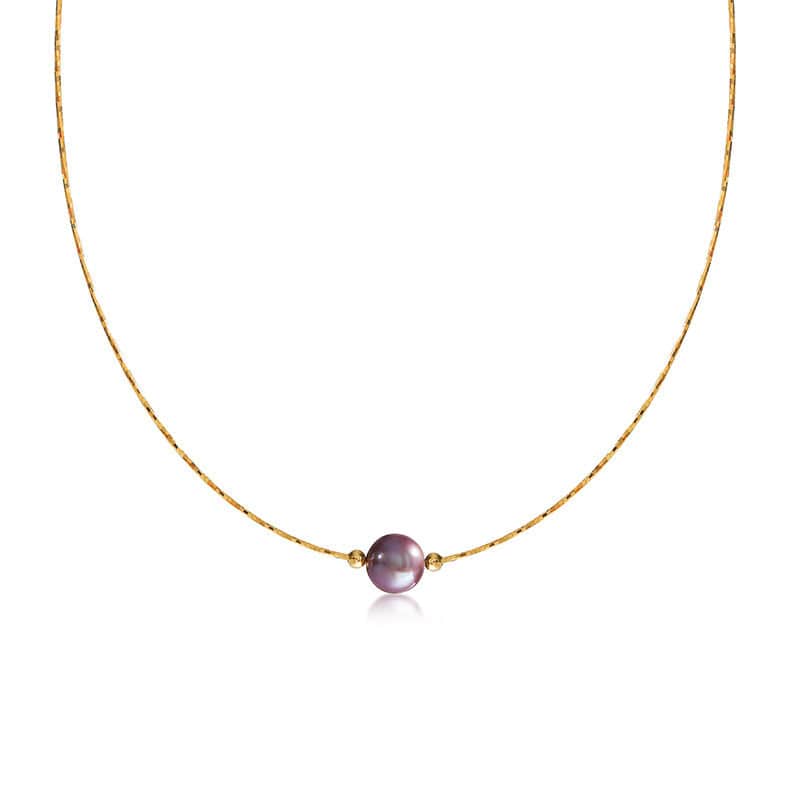 9-10mm Floating Pearl Chain Necklace