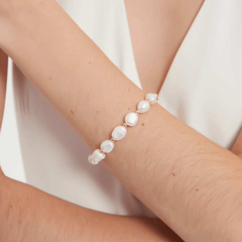 ELISA Pearl Matching Necklace, Bracelet & Earrings (Purchase Individually)