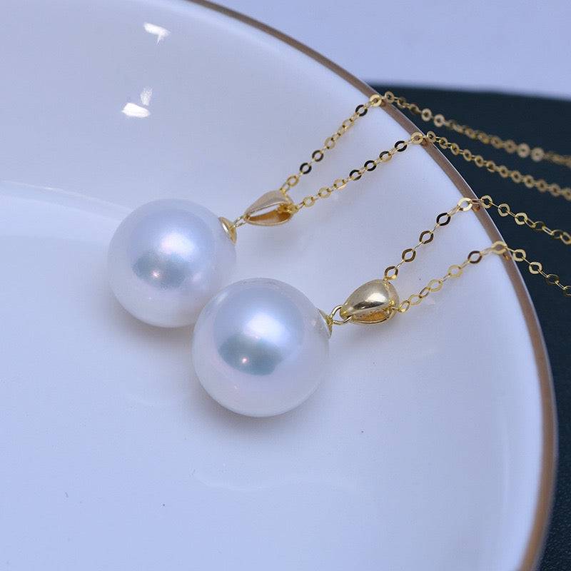 Classic Edison Pearl Pendant Necklace 18K Gold