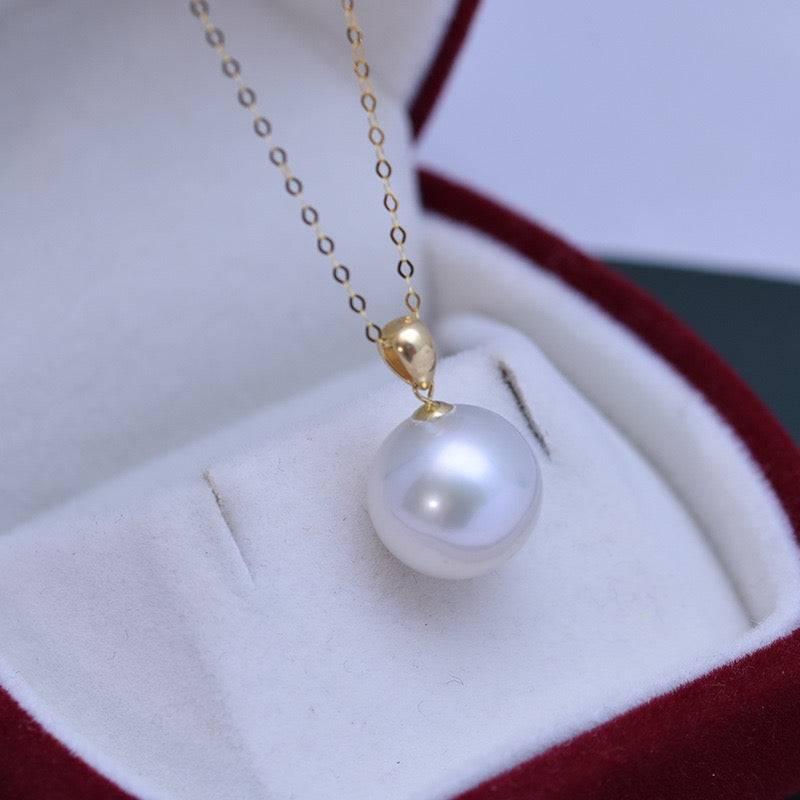 Classic Edison Pearl Pendant Necklace 18K Gold