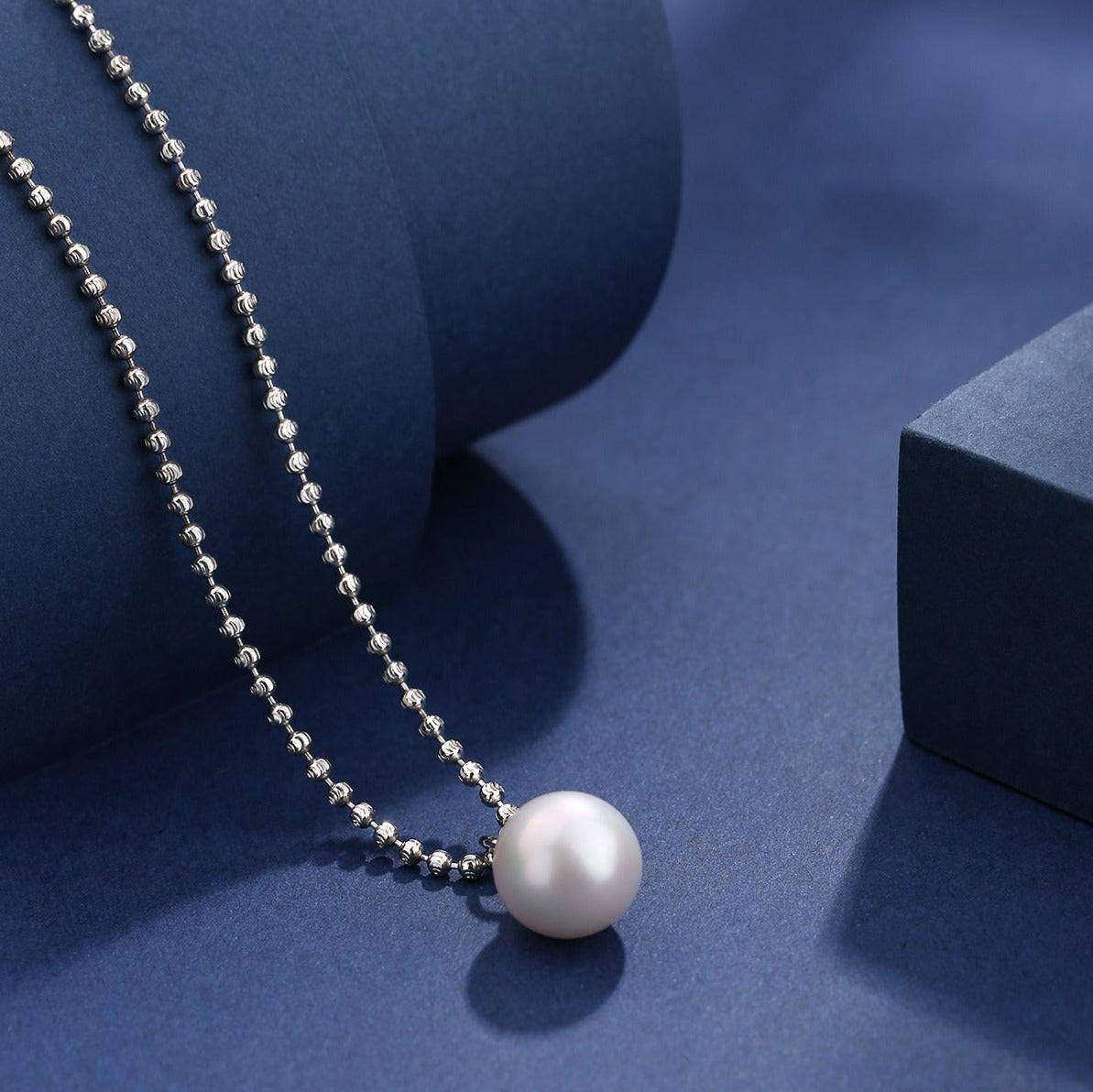 Large Edison Freshwater Pearl Bead Chain Necklace