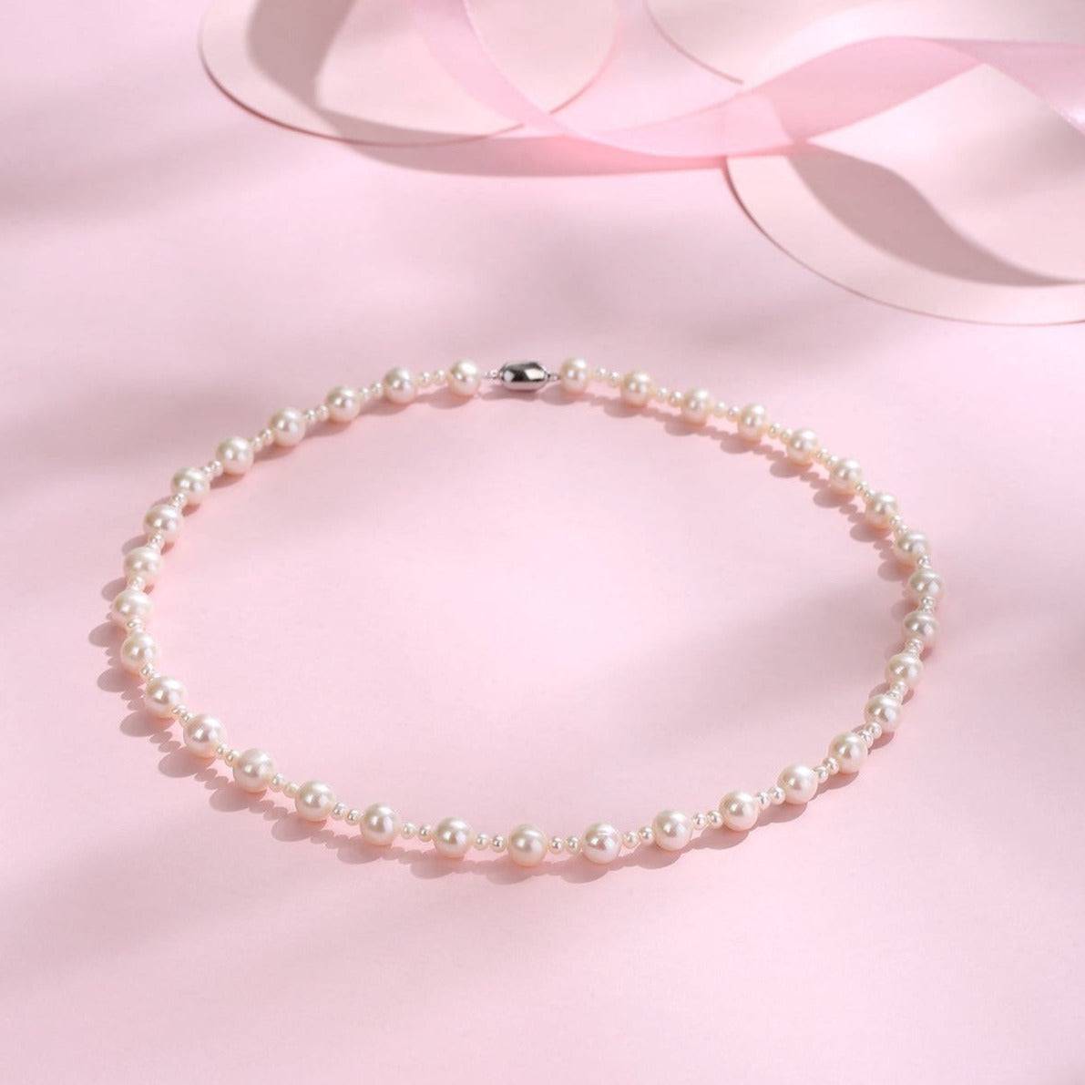 Elegance Freshwater Pearl Beaded Necklace