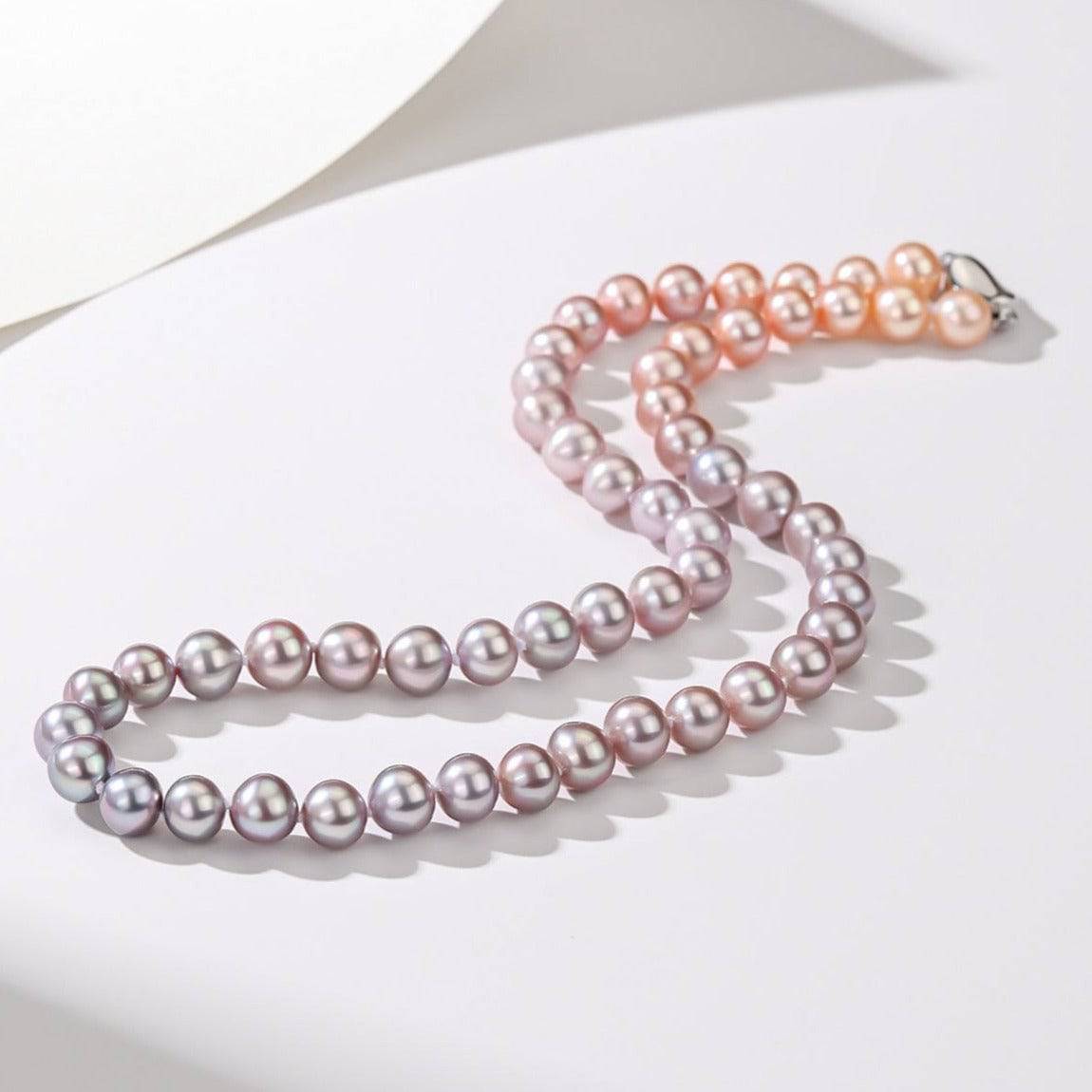 Gradual Color 7-8mm Pearls Strand - Pink to Purple