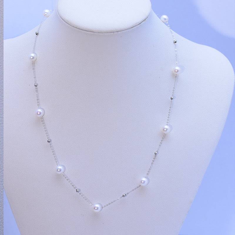 Jessica Pearl Necklace and Bracelet Set