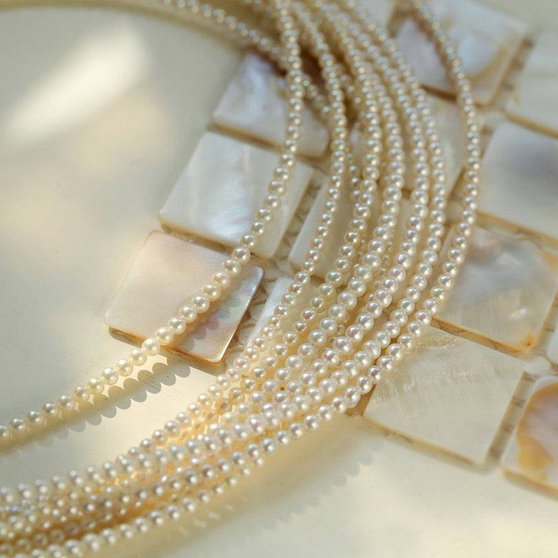 2-3mm Classic Baby Pearl Strand Necklace