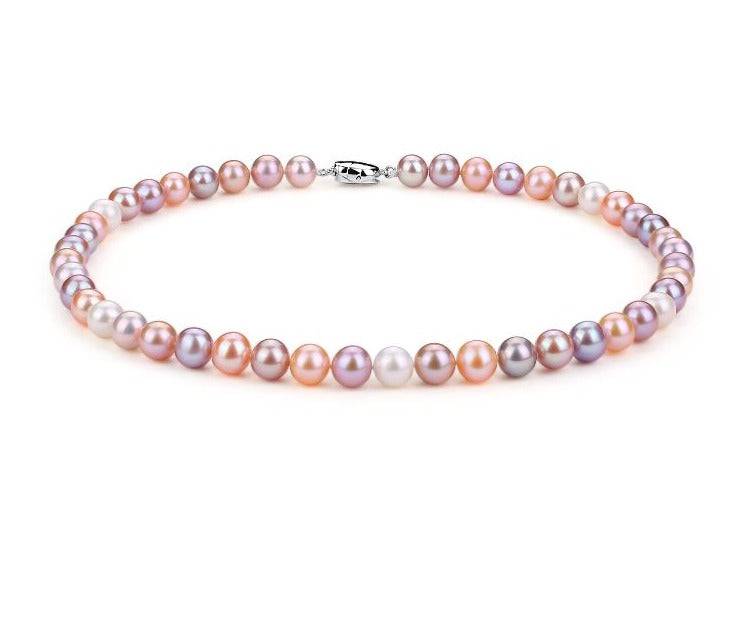 Multicolor Freshwater Pearl Necklace,7.5-8mm