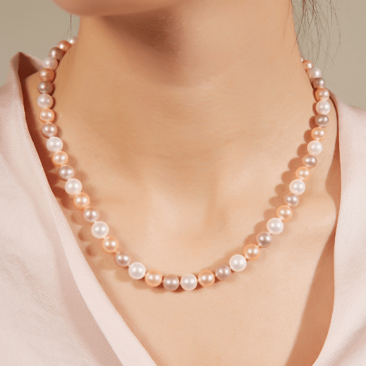 Multicolor Freshwater Pearl Necklace,7.5-8mm