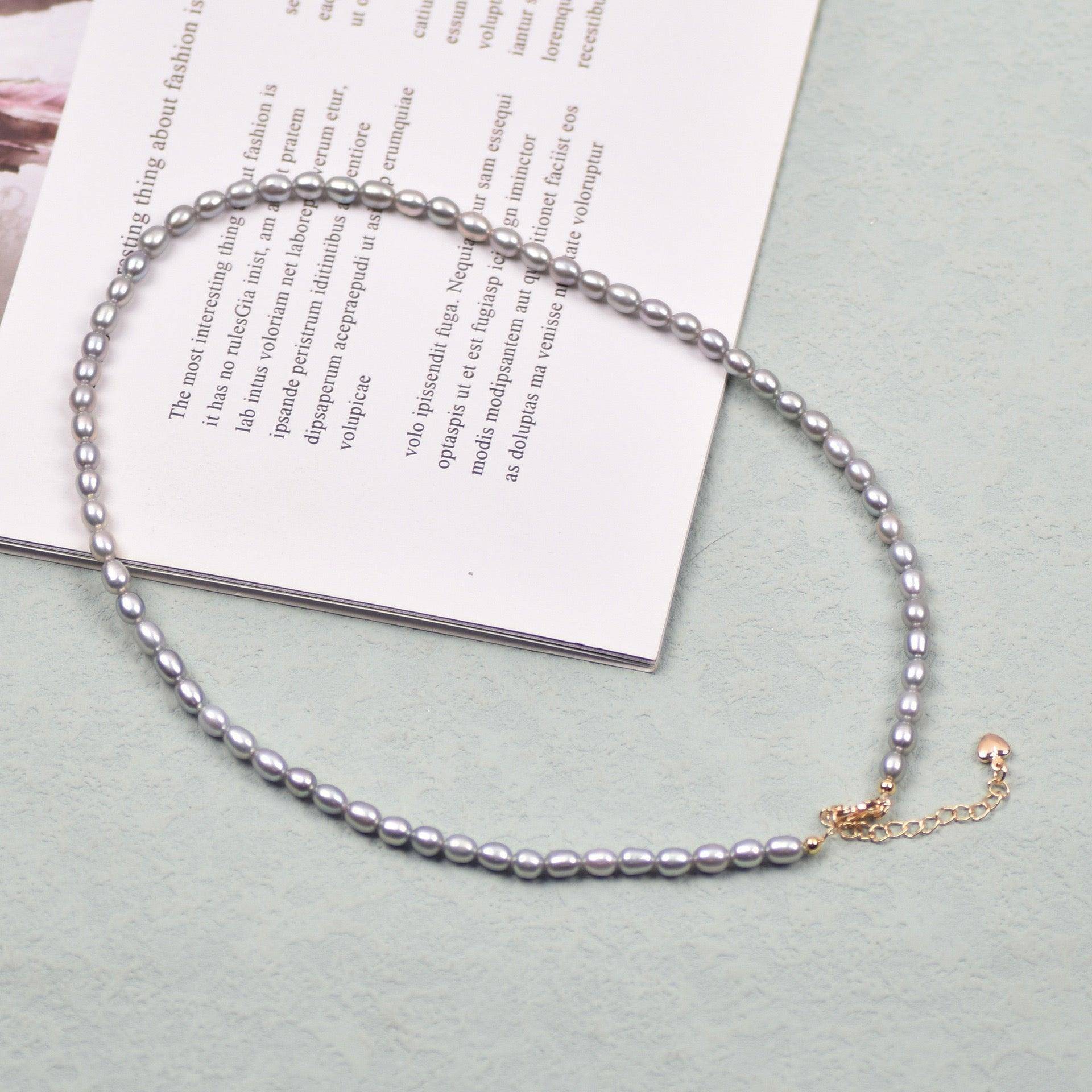 MultiColor Rice Freshwater Pearl Necklace