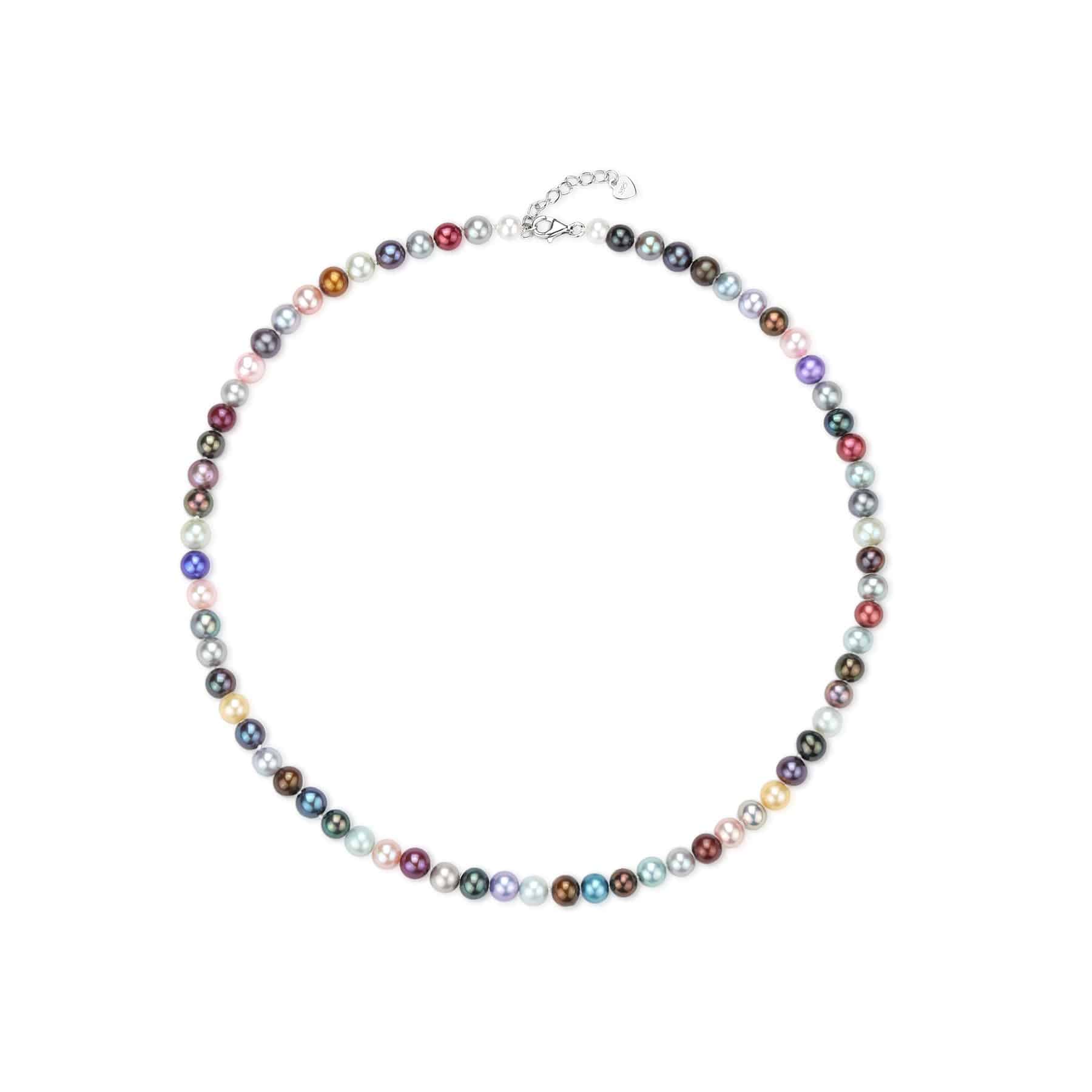 Dyed Multicolour Freshwater Pearl Necklace