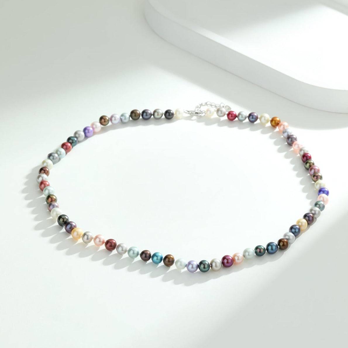 Dyed Multicolour Freshwater Pearl Necklace
