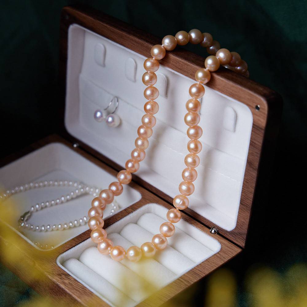 Pink Freshwater Pearl Necklace,7.5-8mm