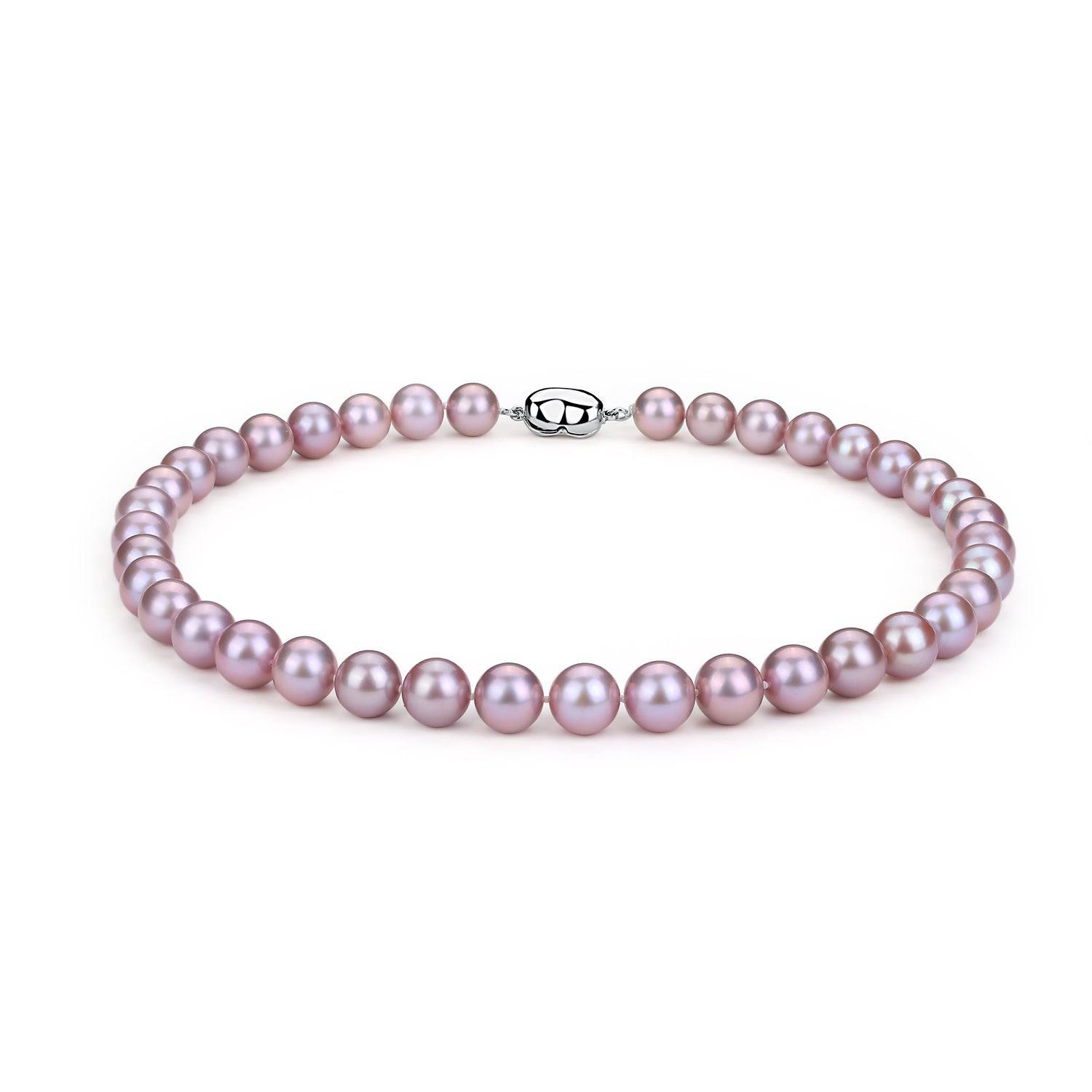 Purple Freshwater Pearl Necklace,7.5-8mm