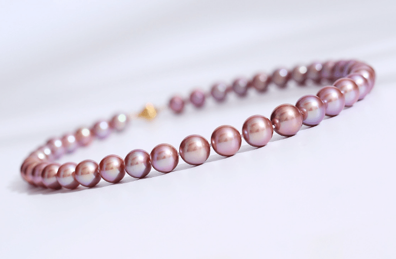 Purple Freshwater Pearl Necklace,7.5-8mm