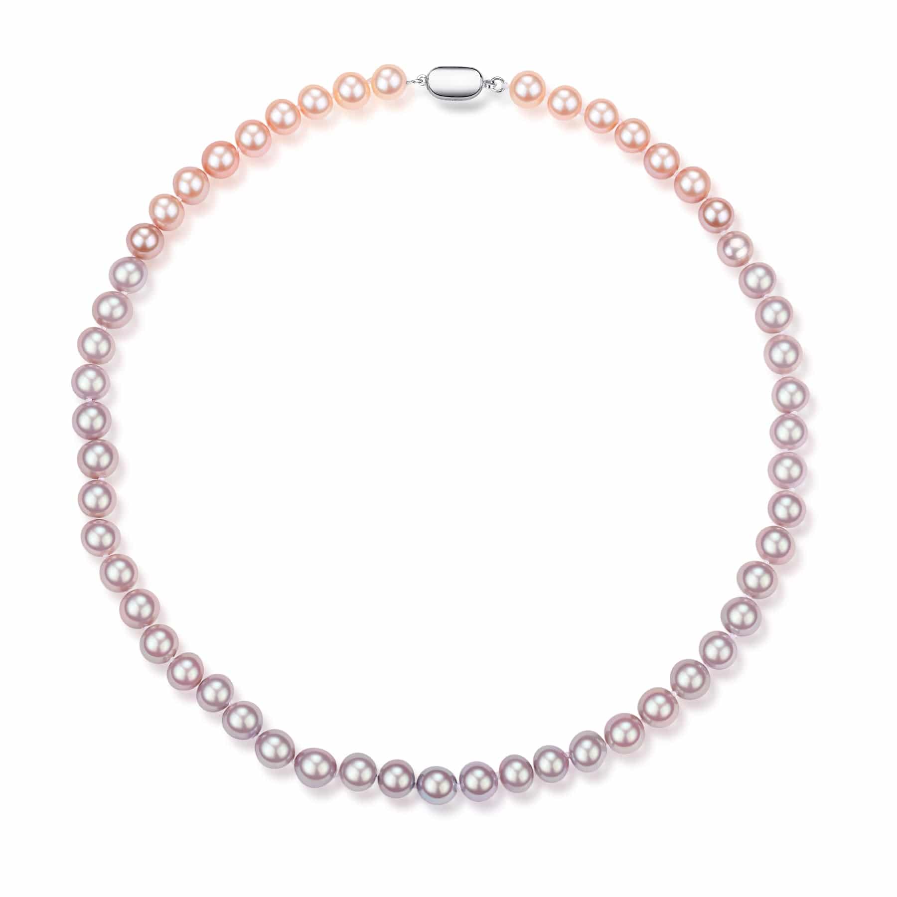 Gradual Color 7-8mm Pearls Strand - Pink to Purple