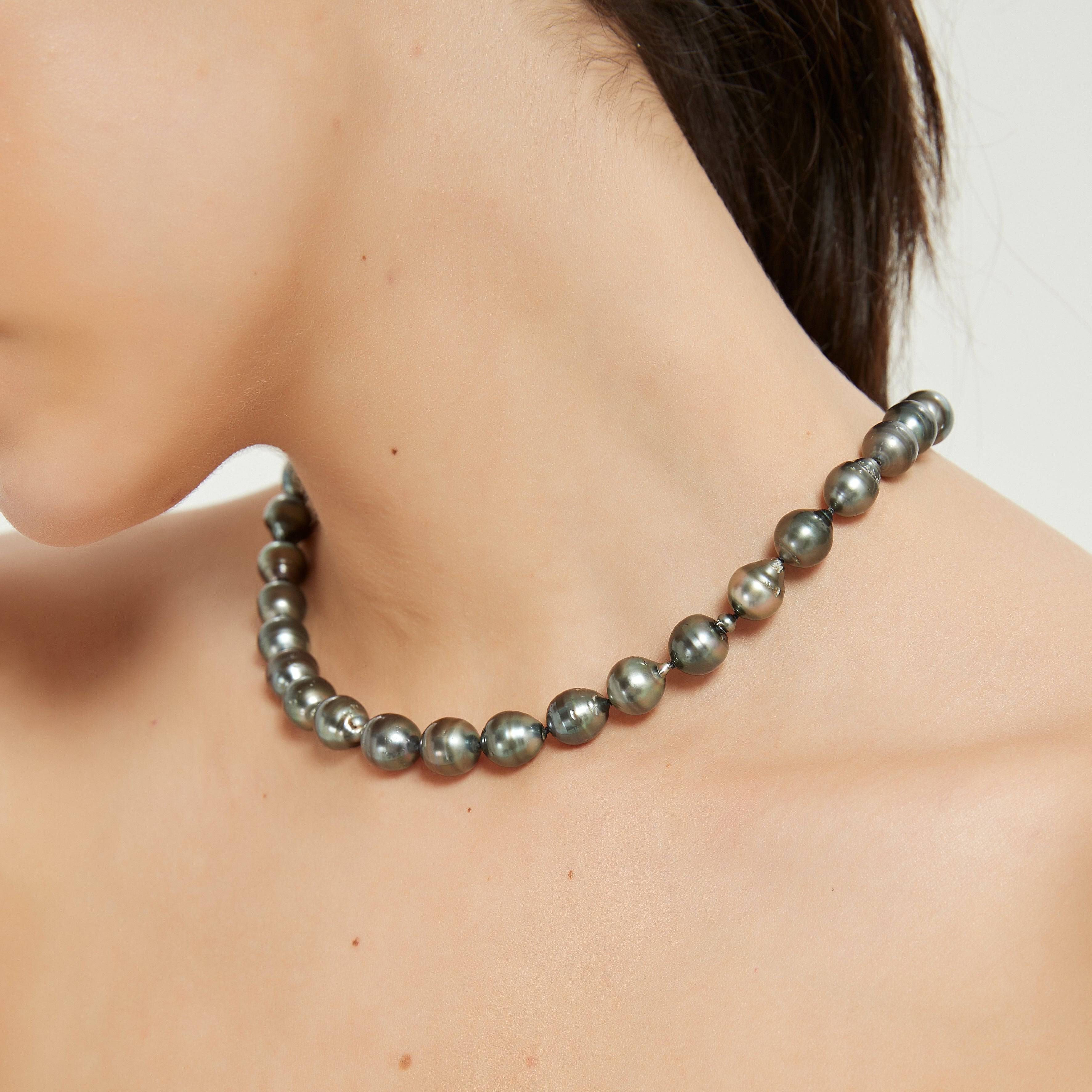 Tahitian South Sea Baroque Pearl Strand Necklace AA+ Quality