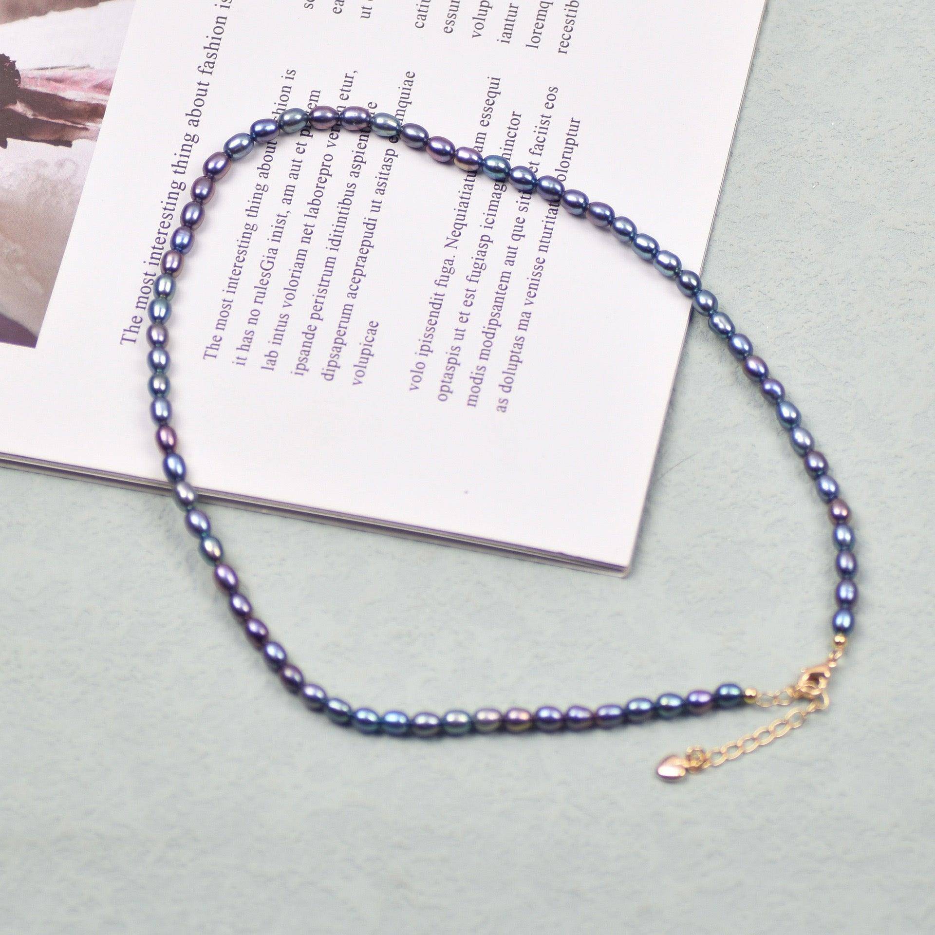 MultiColor Rice Freshwater Pearl Necklace