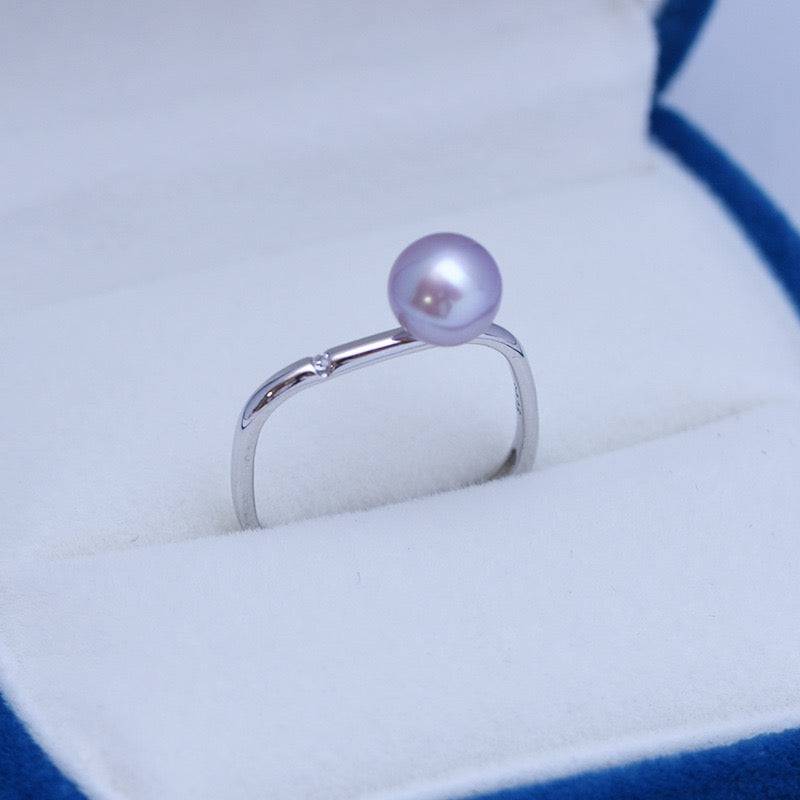 7-8mm Freshwater Pearl & Square Ring