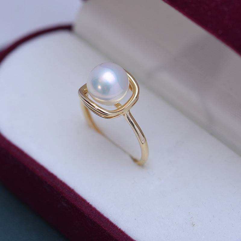 8-9mm Freshwater Pearl & Elowen Ring