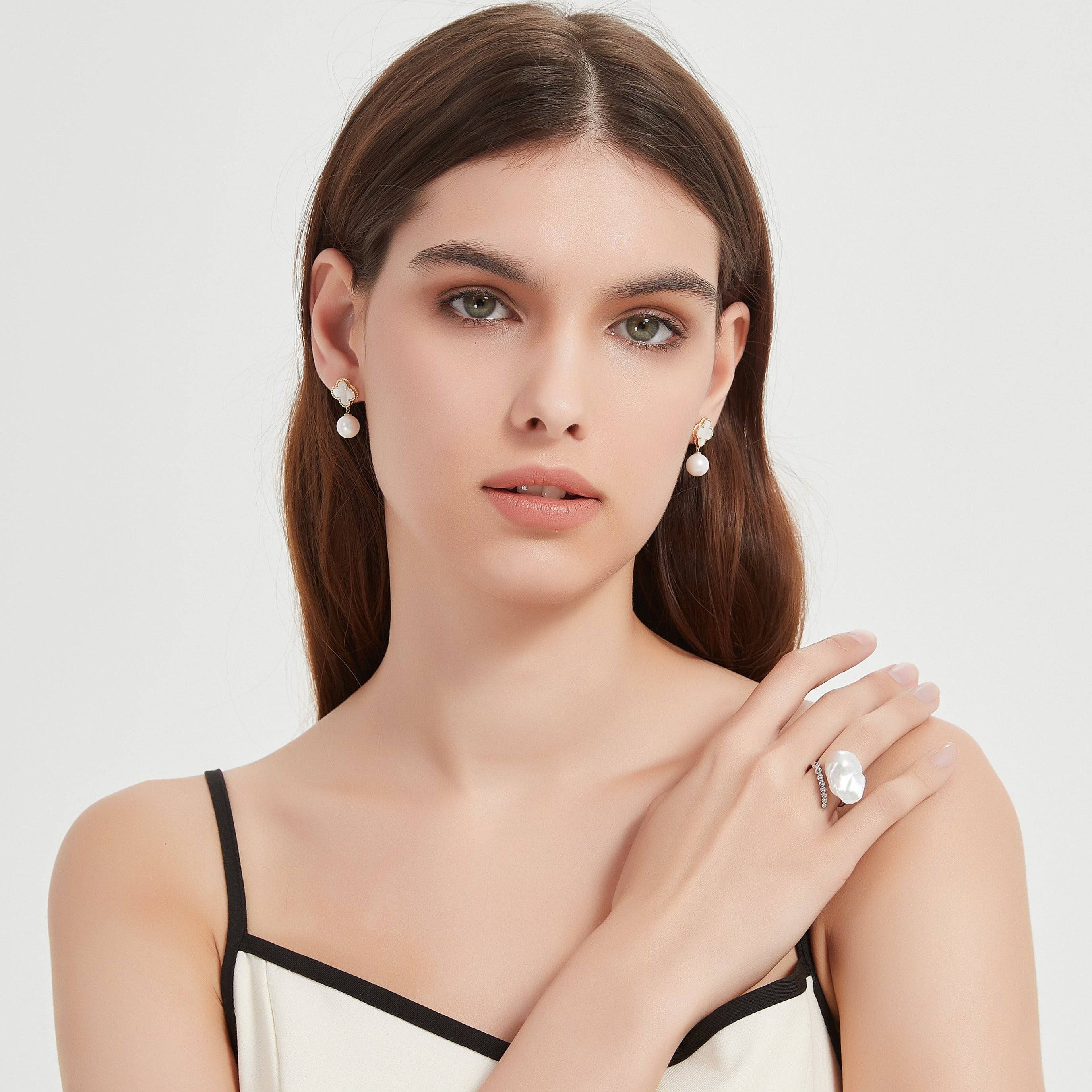 Cessie Bold Baroque Freshwater Pearl Ring