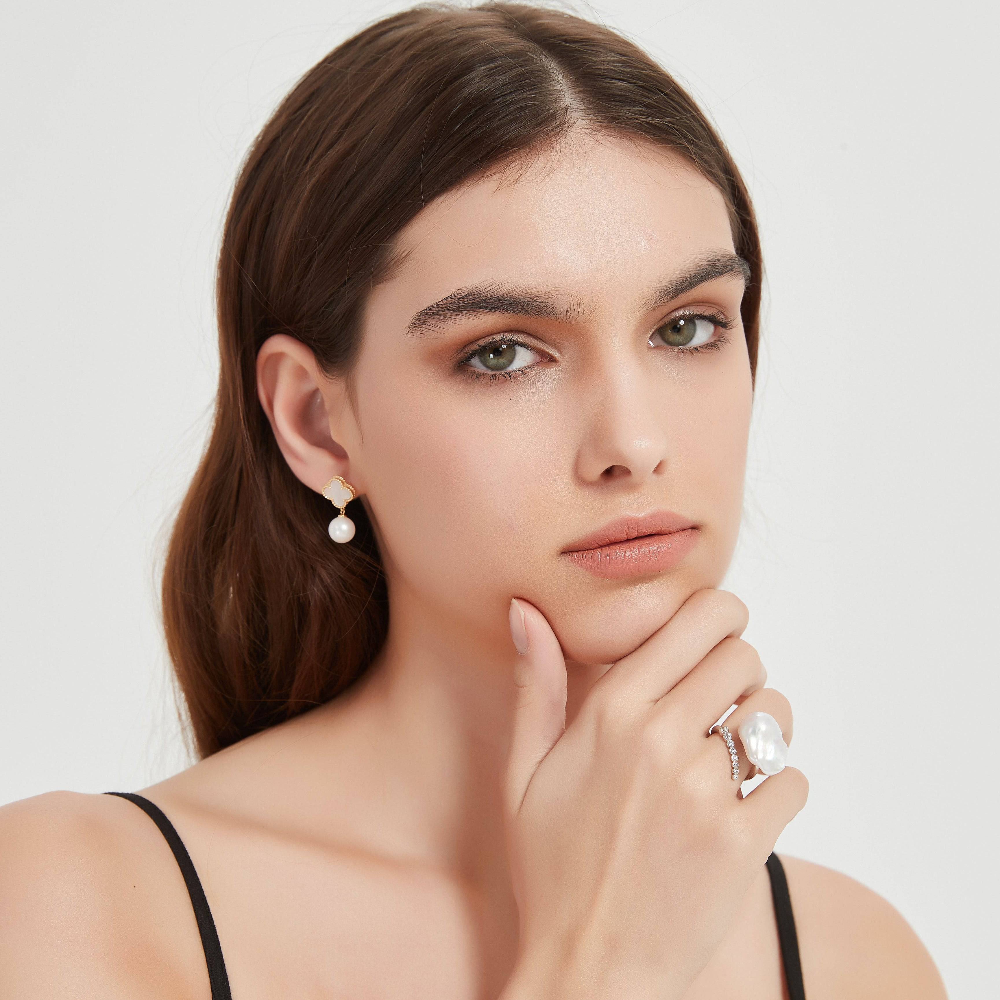 Cessie Bold Baroque Freshwater Pearl Ring