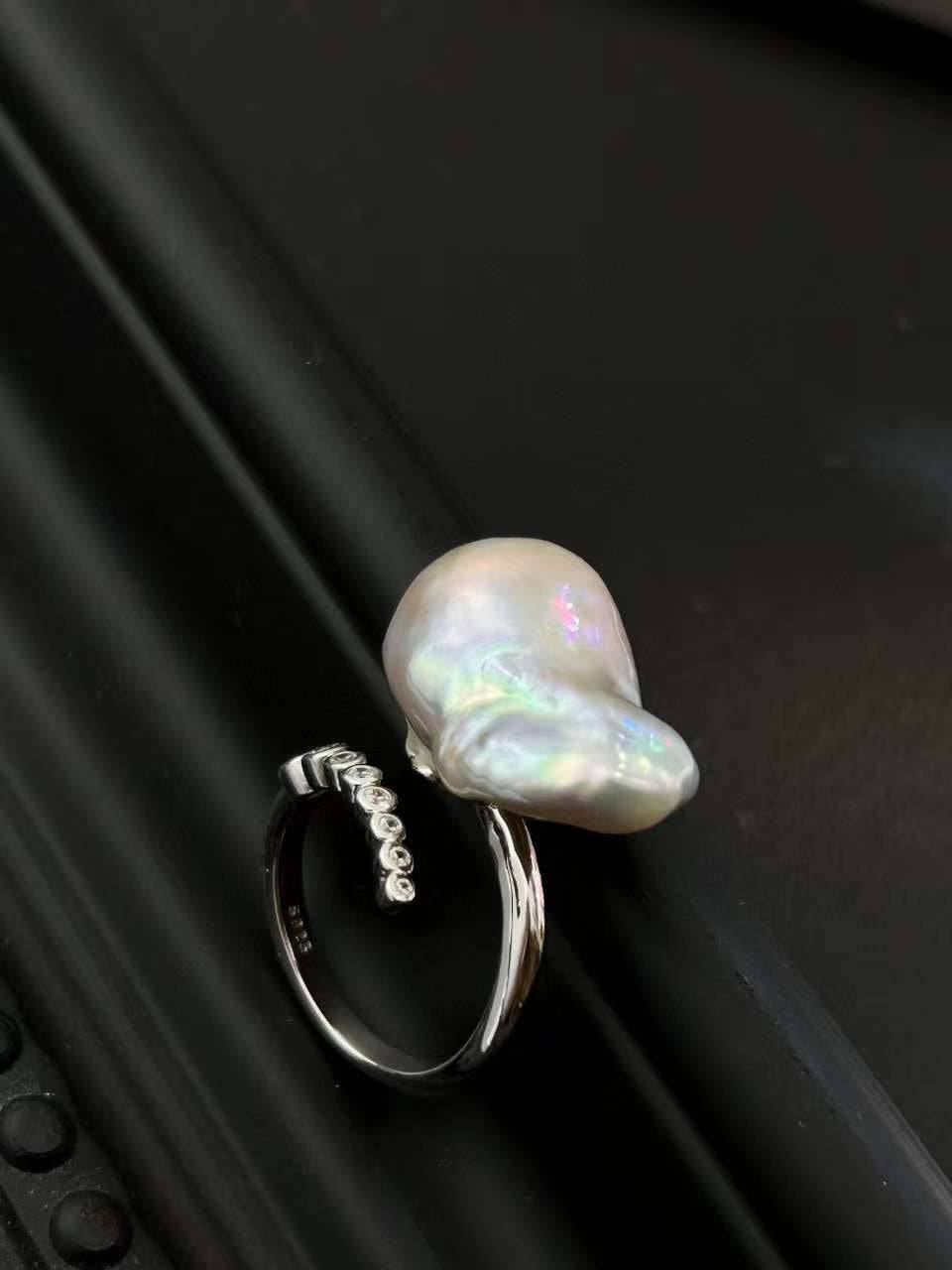 Cessie Bold Baroque Freshwater Pearl Ring