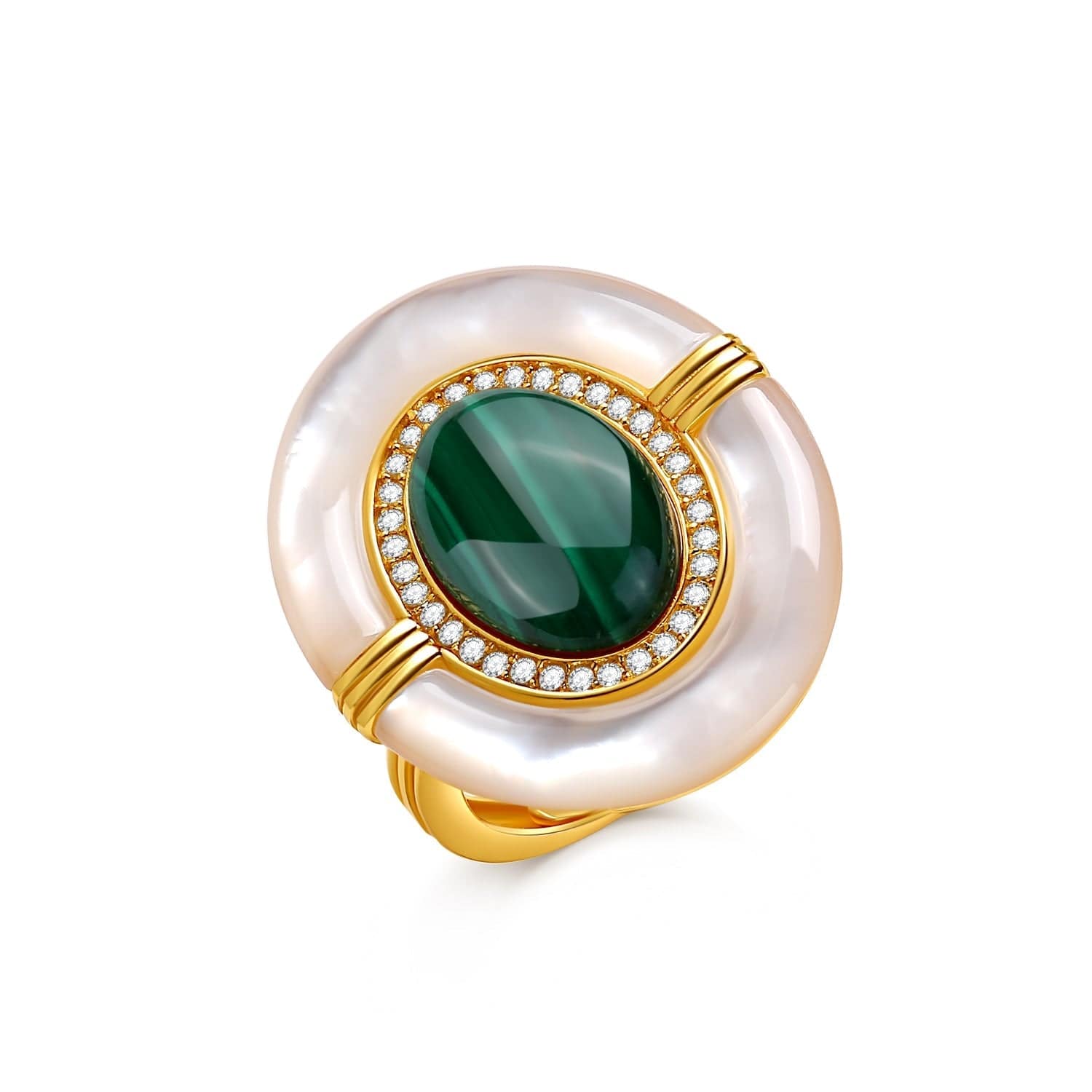 Vintage Design Natural Blue Gemstones Ring