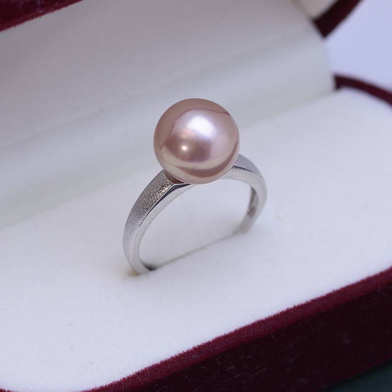 10-11mm Freshwater Pearl Frosted Ring