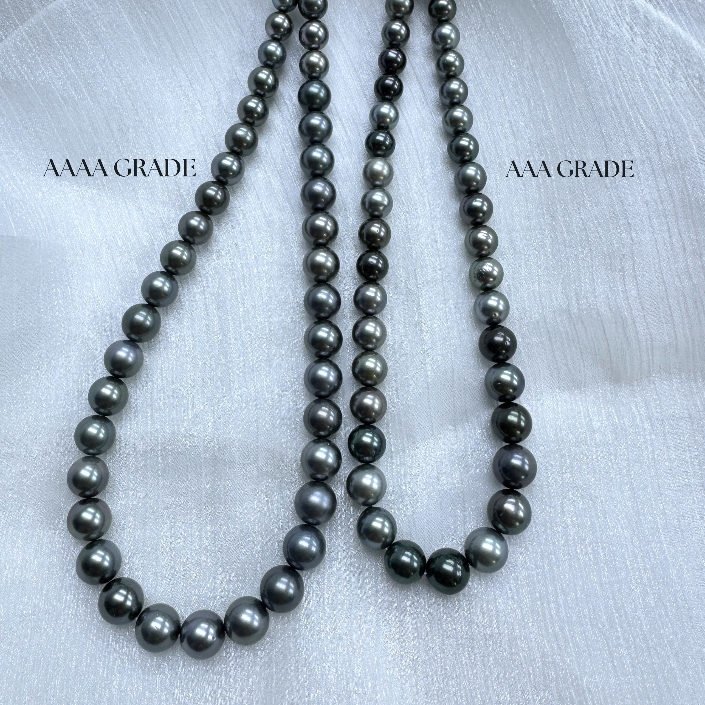 8-11mm Tahitian South Sea Pearl Strand Necklace AAAA Grade