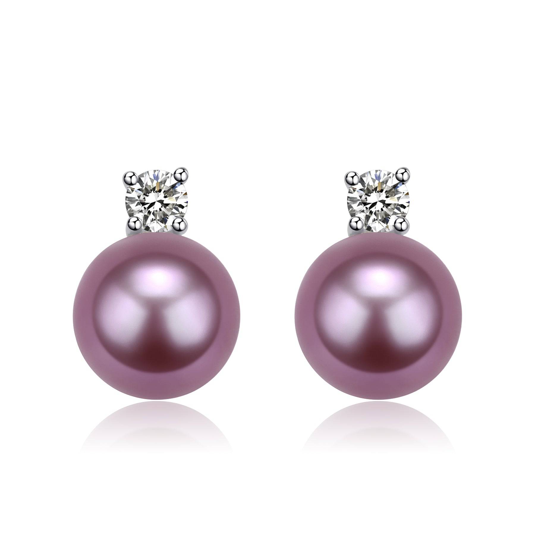 Purple Pearl & Sasha Earrings Necklace Set