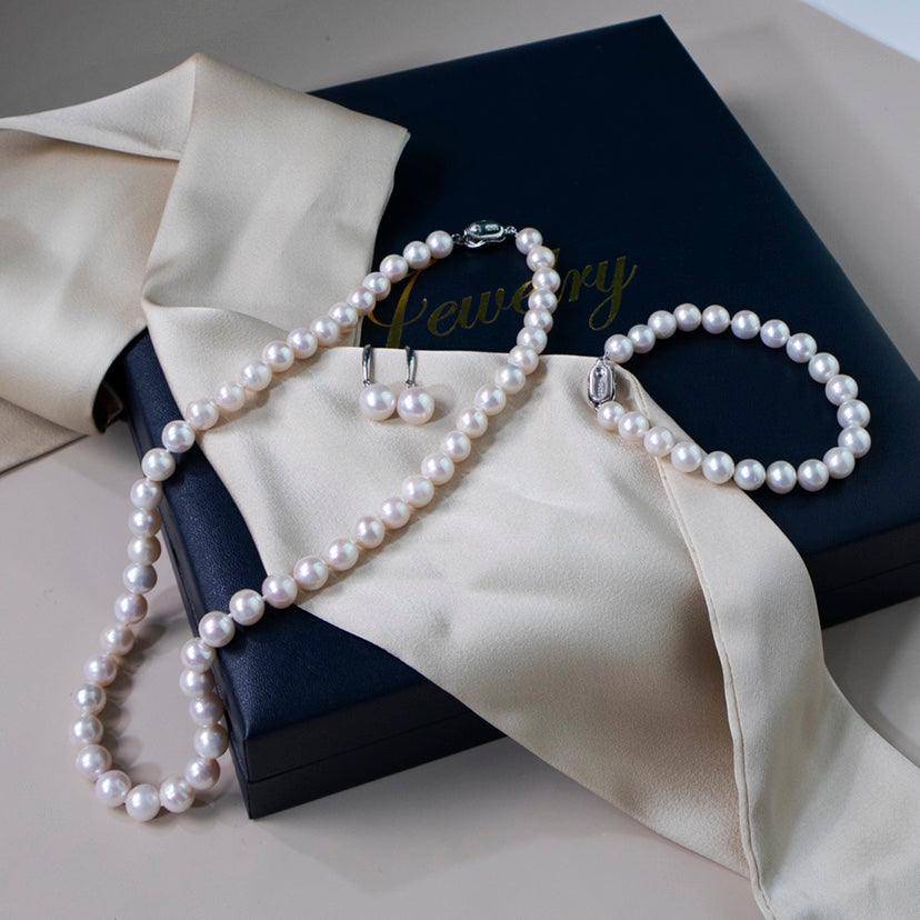 White Freshwater Pearl 3-Piece Jewelry Set